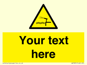 Custom warning water cannon